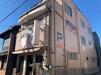 愛知県名古屋市熱田区の店舗の外壁塗装・防水工事の事例